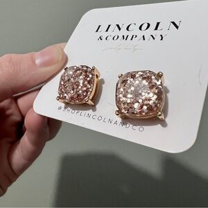 Glitter Stud Earrings